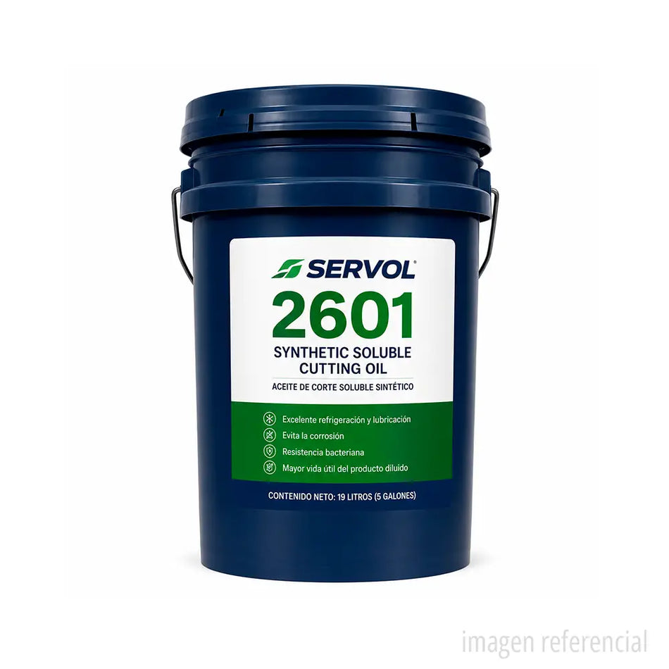 ACEITE CORTE SOLUBLE SINTETICO 19 LTS SERVOL 2601