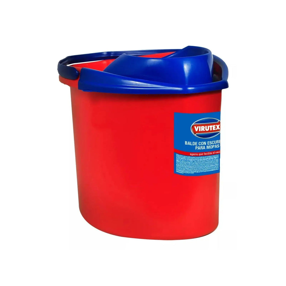 BALDE 14 LITROS C/ESCURRIDOR MOPA VIRUTEX 1411110