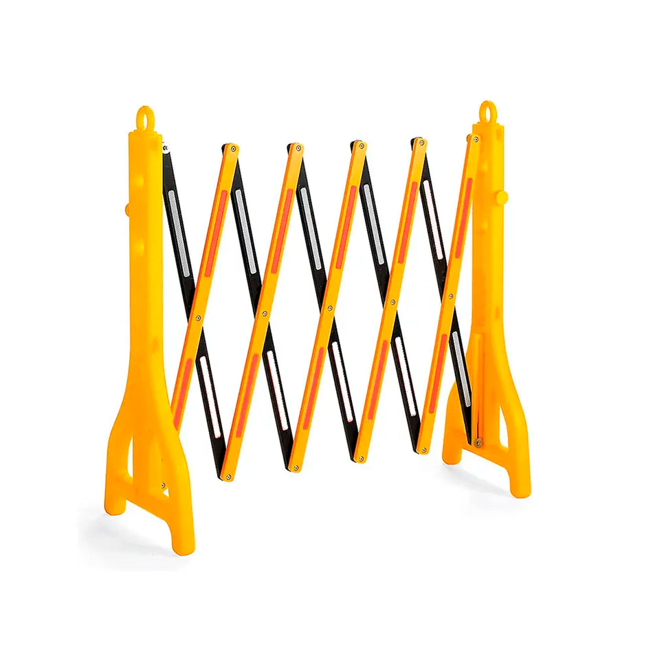 BARRERA SEGURIDAD EXPANDIBLE 2.5 MTS X 96 CM AMARILLA