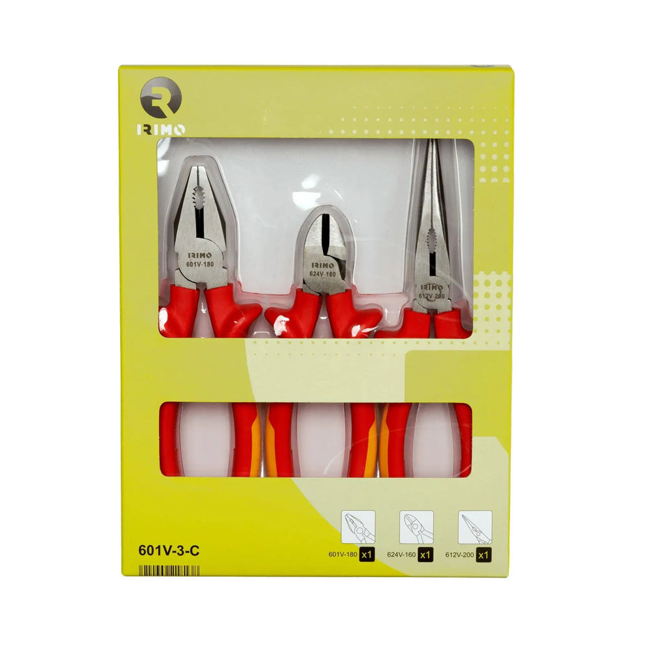 JUEGO ALICATES DIELECTRICO 3 PZ IRIMO 601V-3-C
