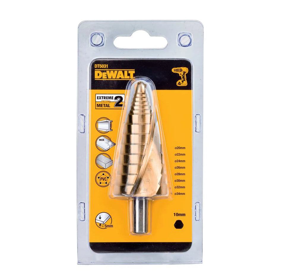 BROCA ESCALONADA 20 - 34 MM DT5031-QZ DEWALT