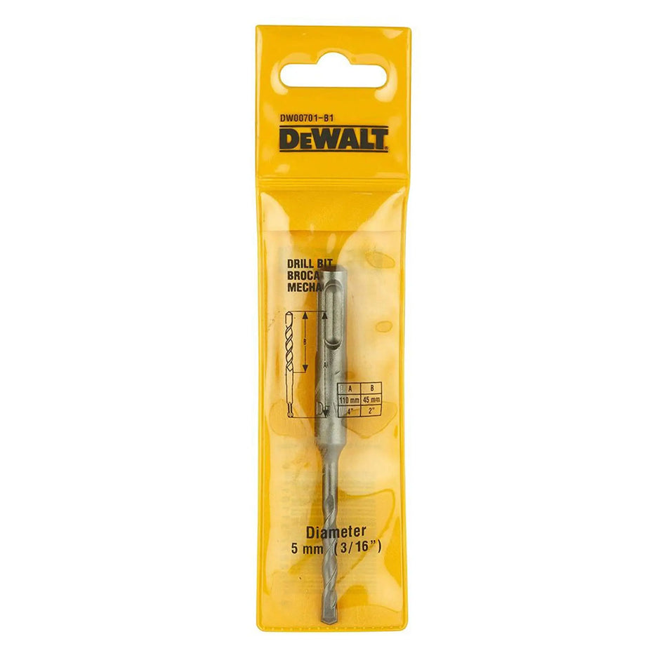 BROCA HORMIGON SDS PLUS 5 X 110 DW00701 DEWALT