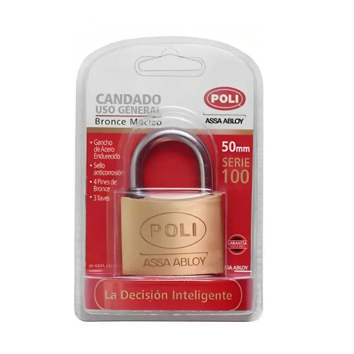 CANDADO BRONCE POLI 50 MM P150 137231