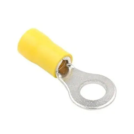 TERMINAL ELEC OJO 6 MM AMARILLO SEMI-AISL