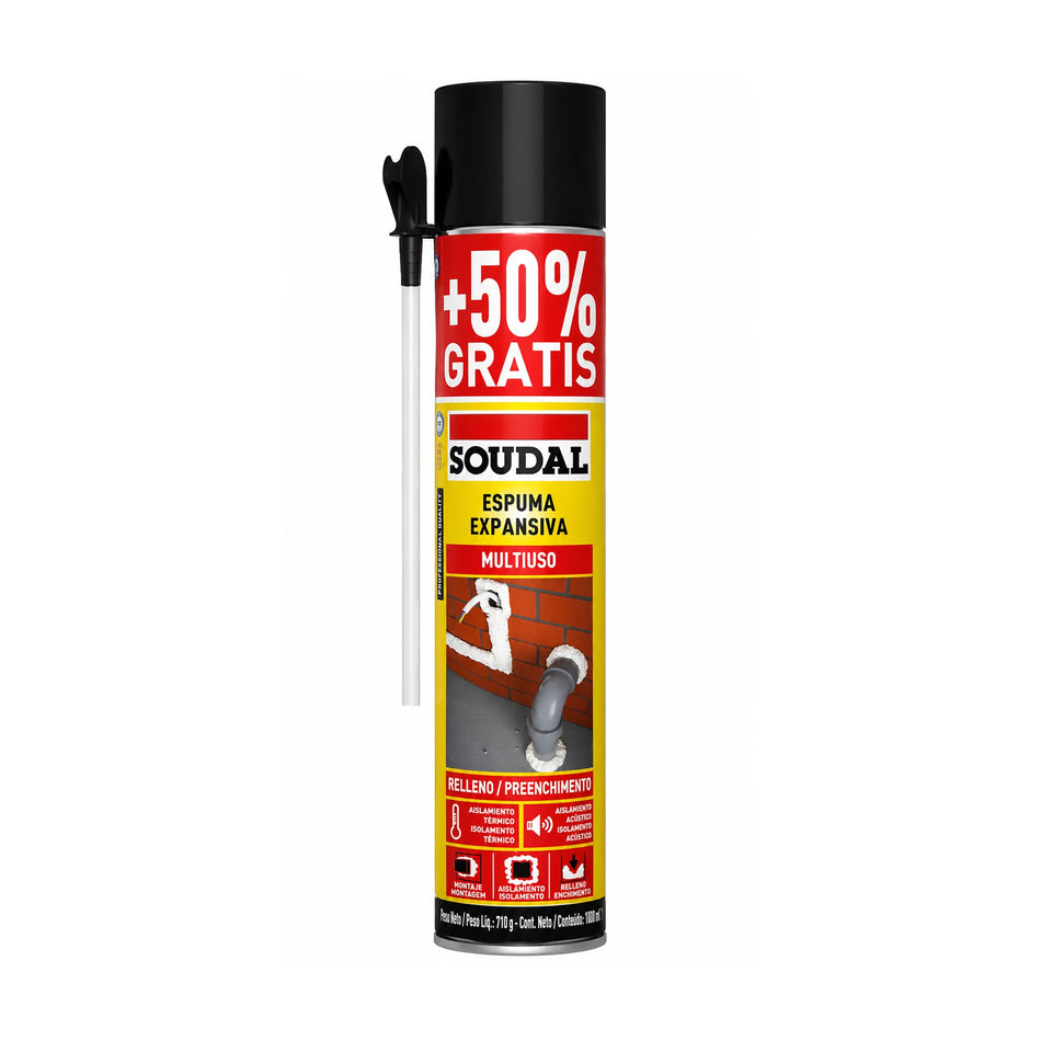ESPUMA POLIURETANO 750 ML 121144 SOUDAL
