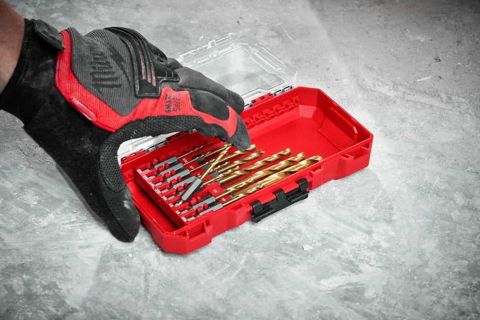 JUEGO BROCAS TITANIO 1/16-1/2 PULG TOMA HEX 16 PZ MILWAUKEE 48-89-4670