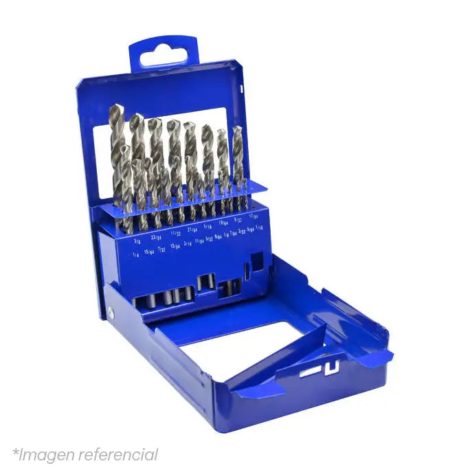 JUEGO BROCAS HSS 1-10 MM 19 PZ ITALIA 51119