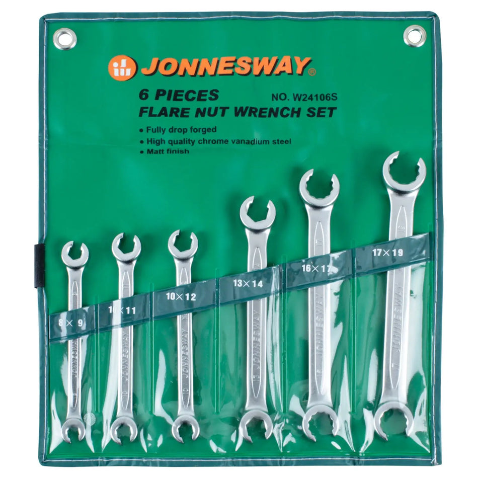 JUEGO LLAVES NIPLERAS 8 - 19 MM 6 PZ JONNESWAY W24106S