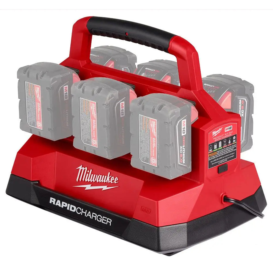 CARGADOR BATERIA MILWAUKEE M18 6 POSICIONES 48-59-1809