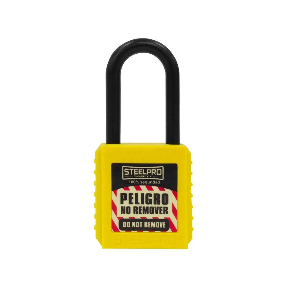CANDADO DIELECTRICO BLOQUEO AMARILLO STEELPRO