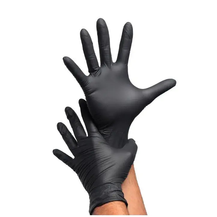 GUANTE NITRILO NEGRO T/L 5.5 GR CAJA 100 UNID