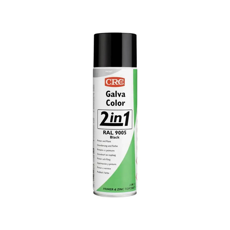 PINTURA SPRAY 500 ML GALVA COLOR NEGRO CRC