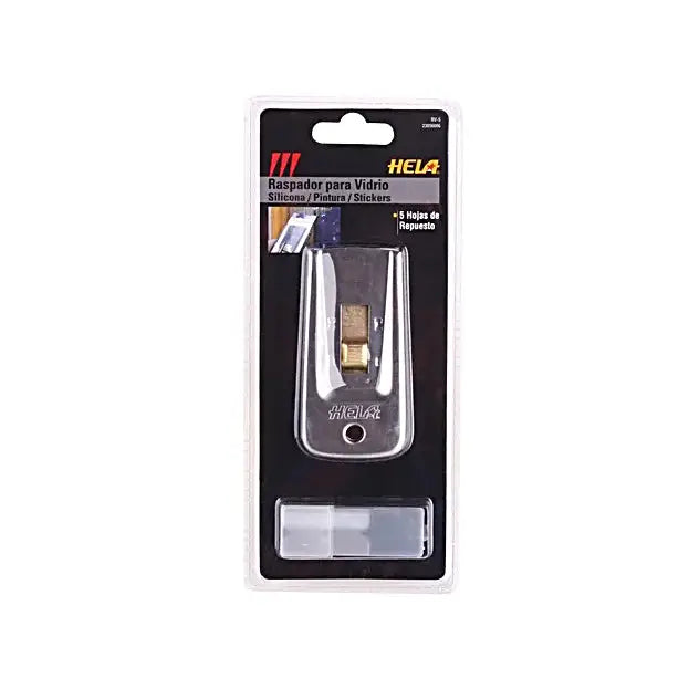 RASPADOR VIDRIO HELA RV-5 C/5 HOJAS DE REP.