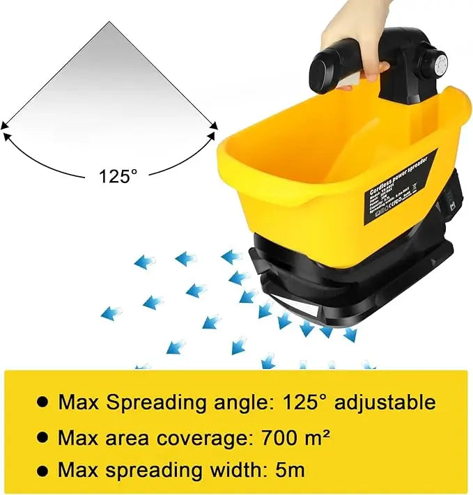 20V CORDLESS SEED SPREADER FOR DEWALT BATTERY