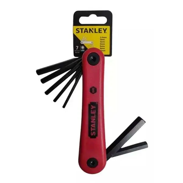 JUEGO LLAVES ALLEN 2.5 - 10 MM 7 PZ STANLEY 69-262 NAVAJA