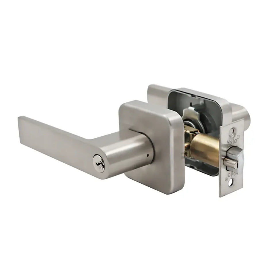 CERRADURA PUERTA TUBULAR BARI C/MANILLA OF/DORM NIQUEL 160541