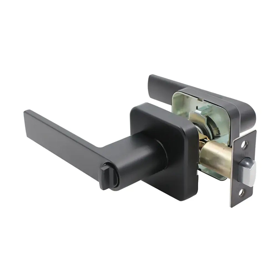 CERRADURA PUERTA TUBULAR BARI C/MANILLA OF/DORM NEGRO 160561