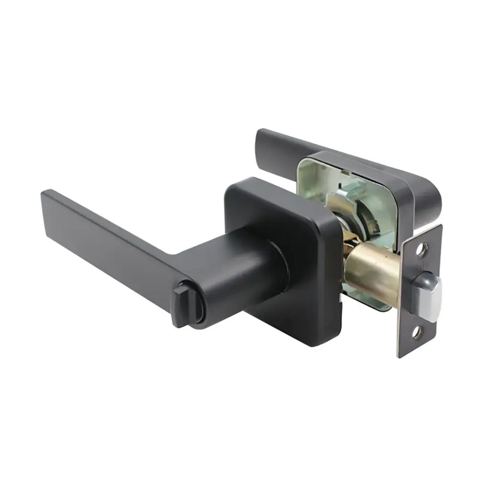 CERRADURA PUERTA TUBULAR BARI C/MANILLA BAÑO NEGRO 160571