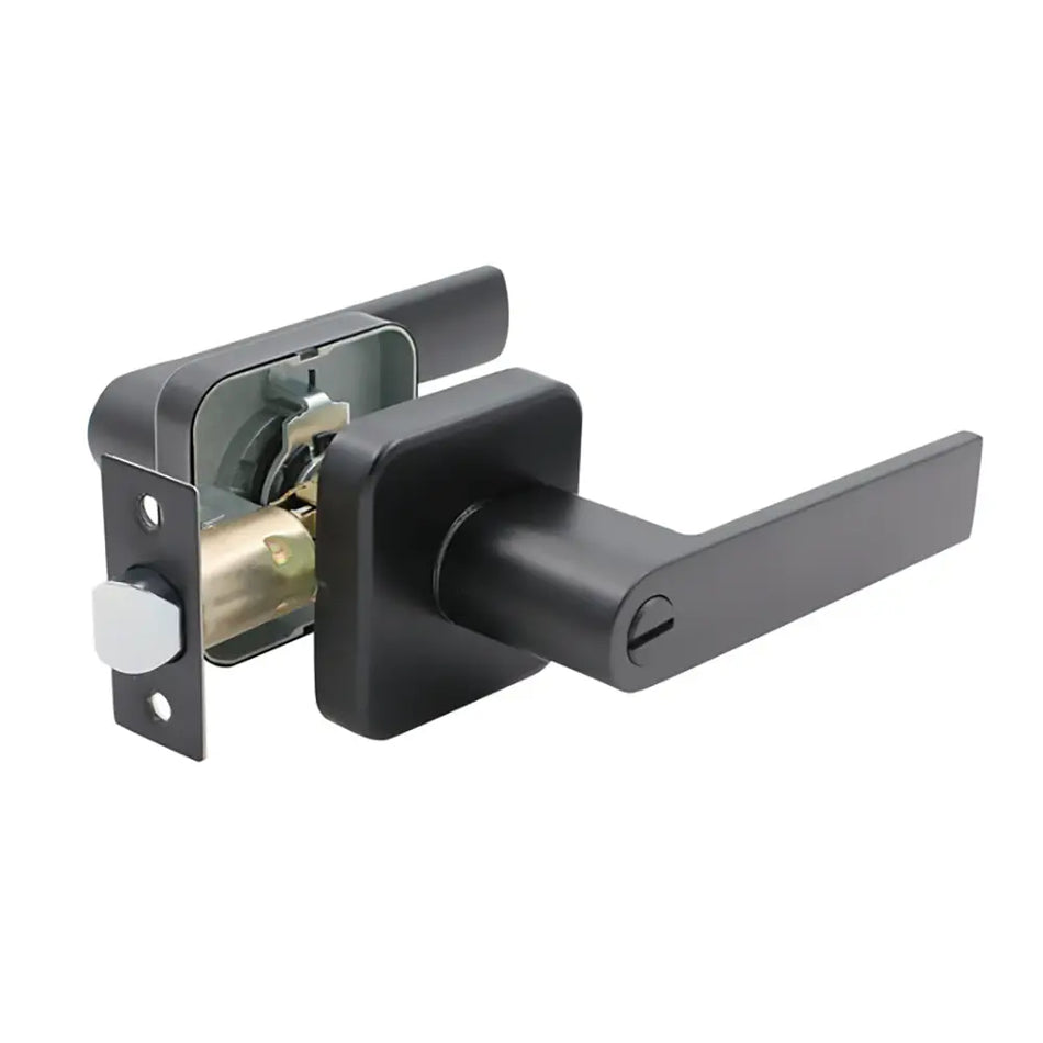 CERRADURA PUERTA TUBULAR BARI C/MANILLA BAÑO NEGRO 160571