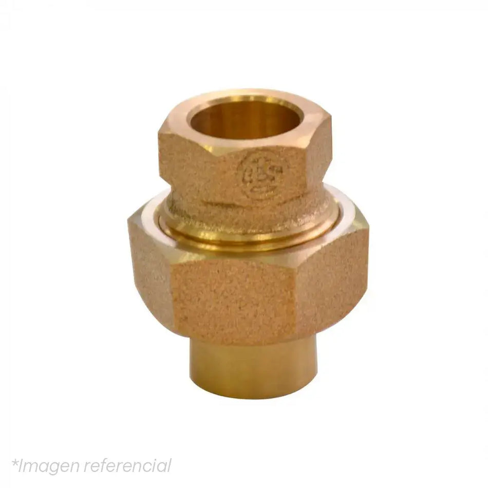 UNION AM. GALV 2.1/2 PULG ASIENTO BRONCE NPT