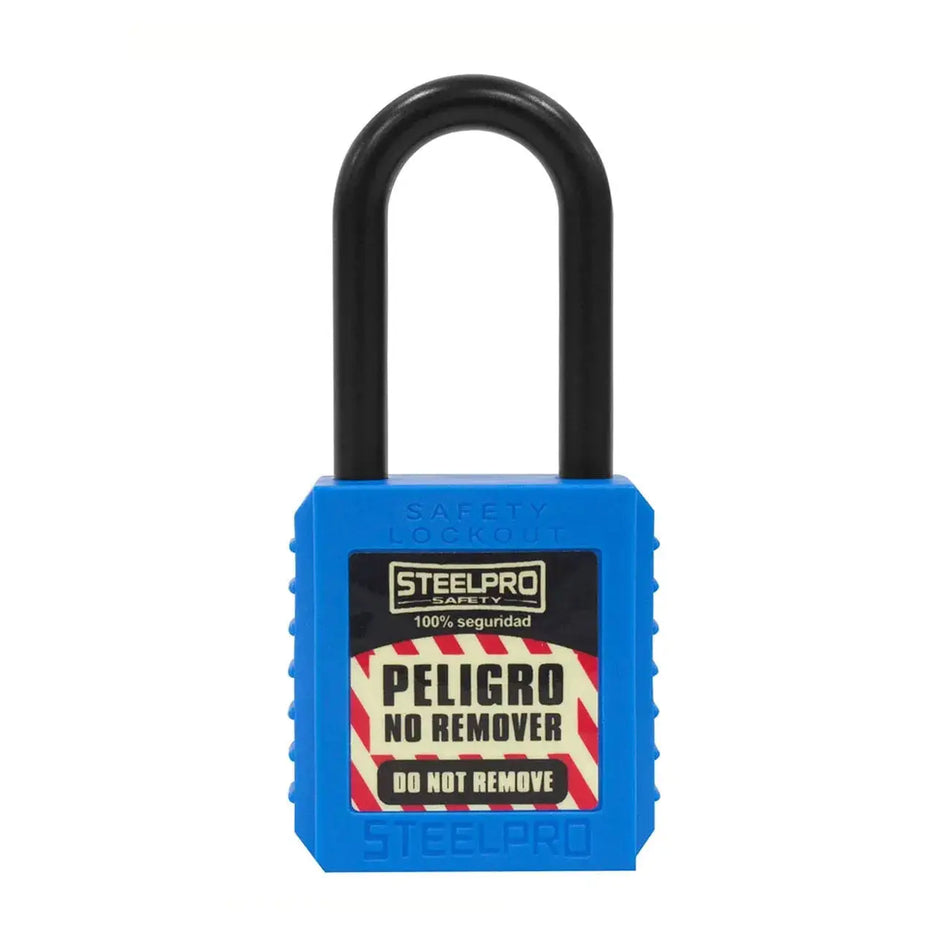 CANDADO DIELECTRICO BLOQUEO AZUL STEELPRO
