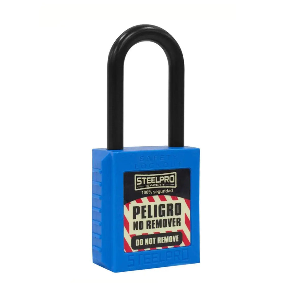 CANDADO DIELECTRICO BLOQUEO AZUL STEELPRO