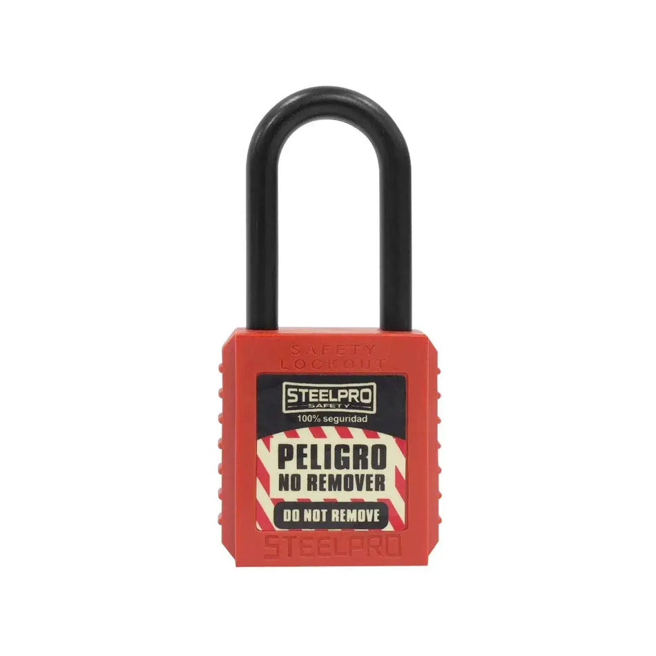 CANDADO DIELECTRICO BLOQUEO ROJO STEELPRO