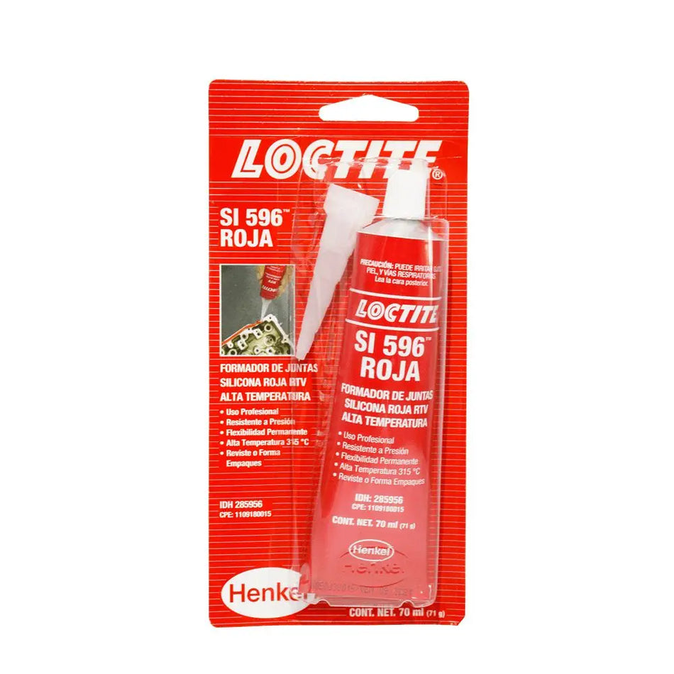 SILICONA ALTA TEMP ROJA 70 ML LOCTITE SI 596 285956