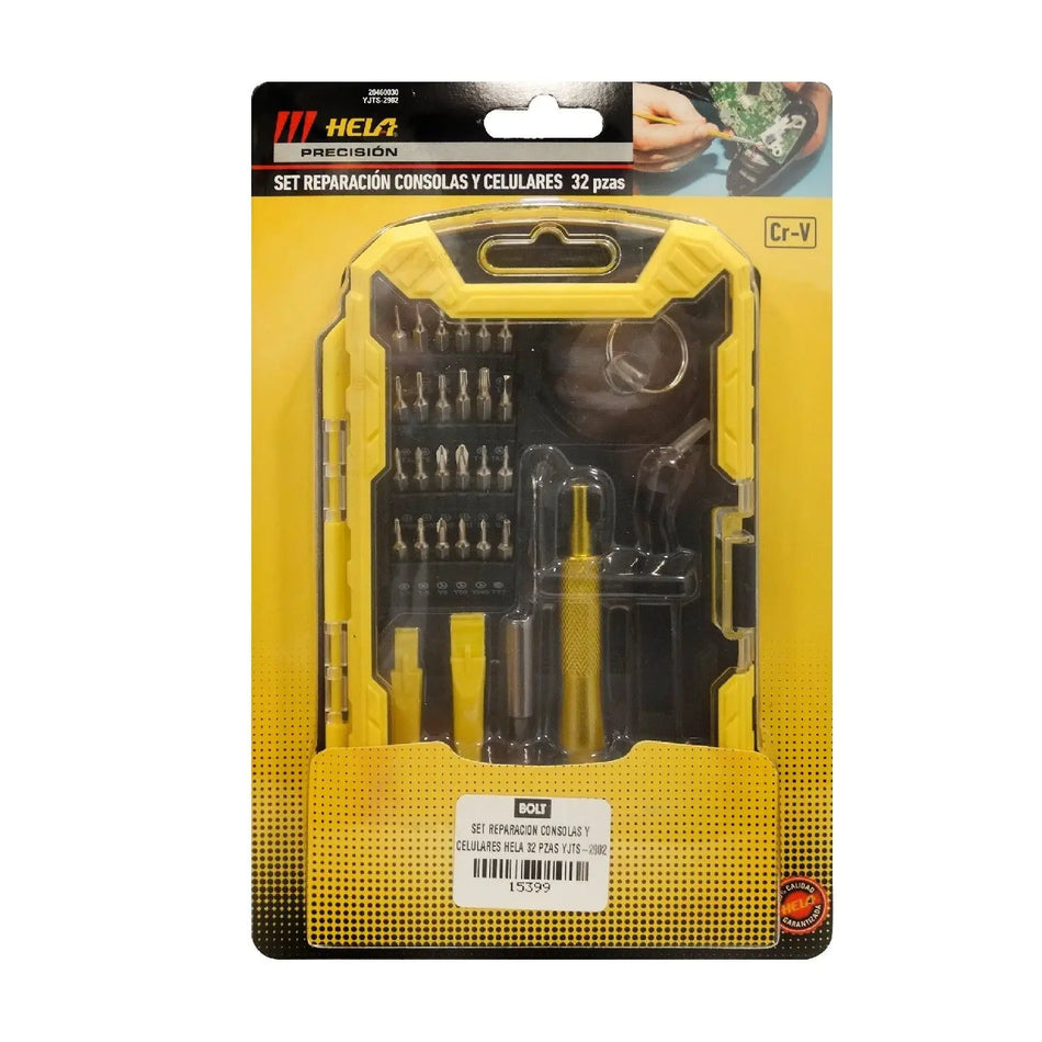 HERRAMIENTAS REPARACION CONSOLAS/CELULARES HELA 32 PZ YJTS-2902