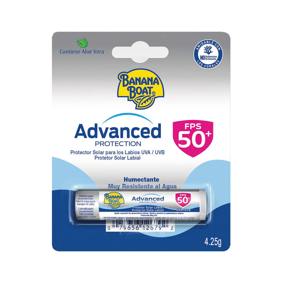 BLOQUEADOR SOLAR LABIAL ALOE VERA UVA BANANA BOAT