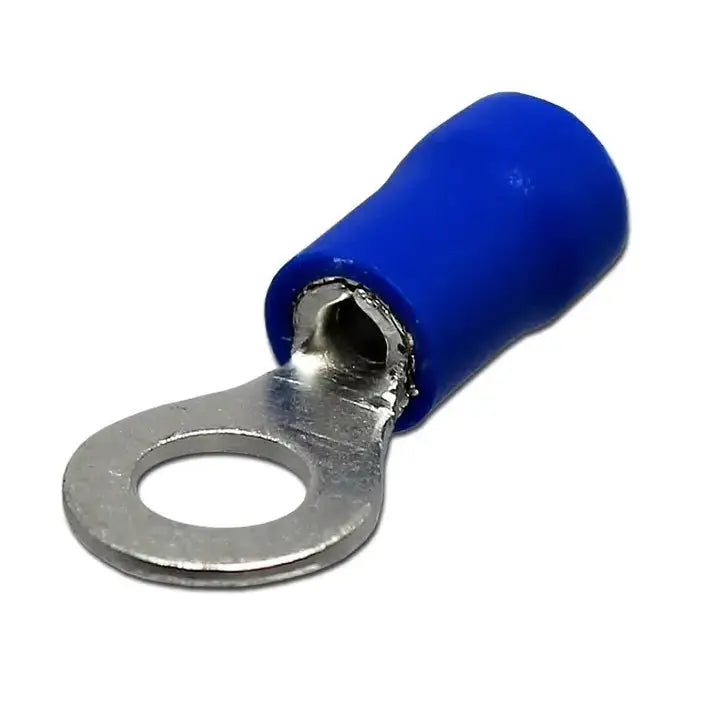 TERMINAL ELEC OJO 6.4 MM AZUL SEMI-AISL