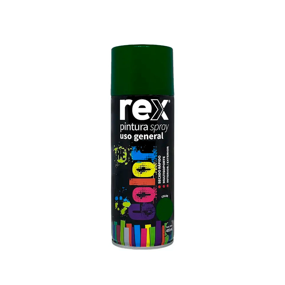 PINTURA SPRAY 400 ML VERDE OSCURO REX