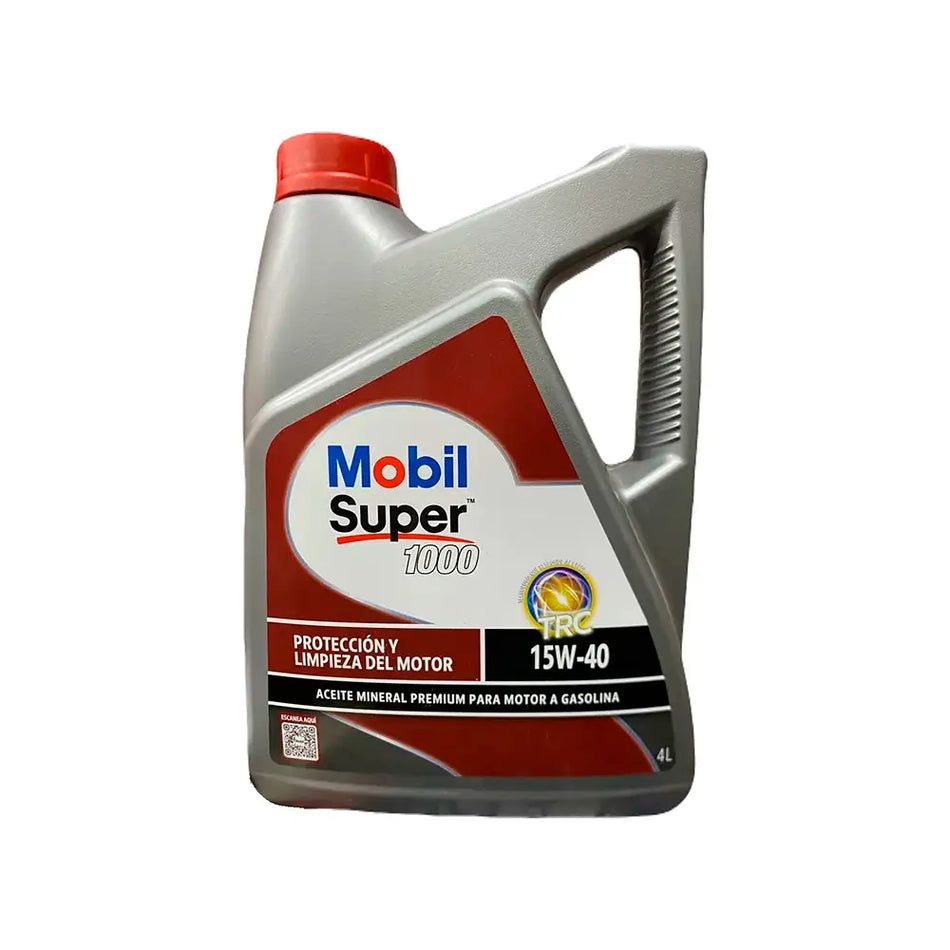 ACEITE MOTOR 15W40 MOBIL SUPER 1000 4 LTS