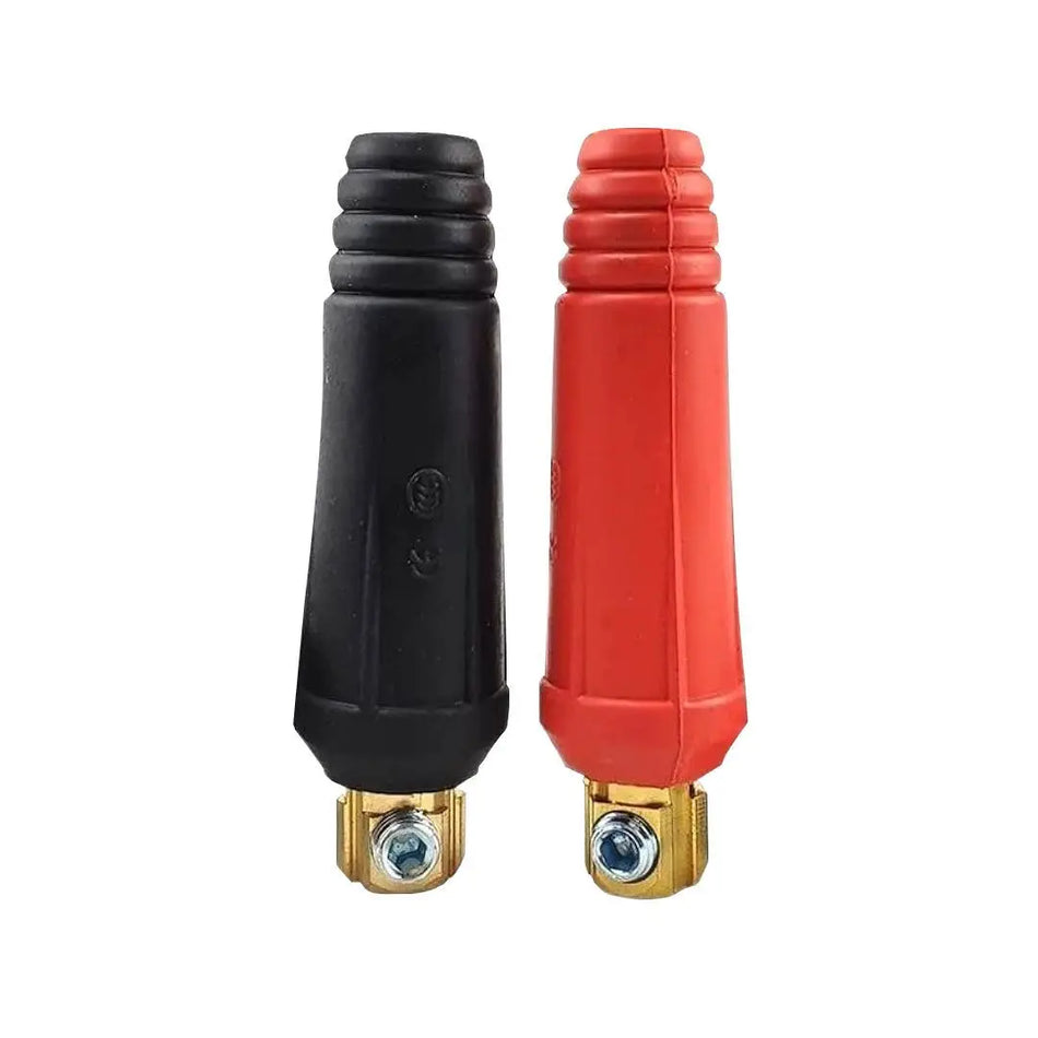 CONECTOR SOLDADORA MACHO 10/25 NEGRO/ROJO 2 UNID A800 JET-ARCO