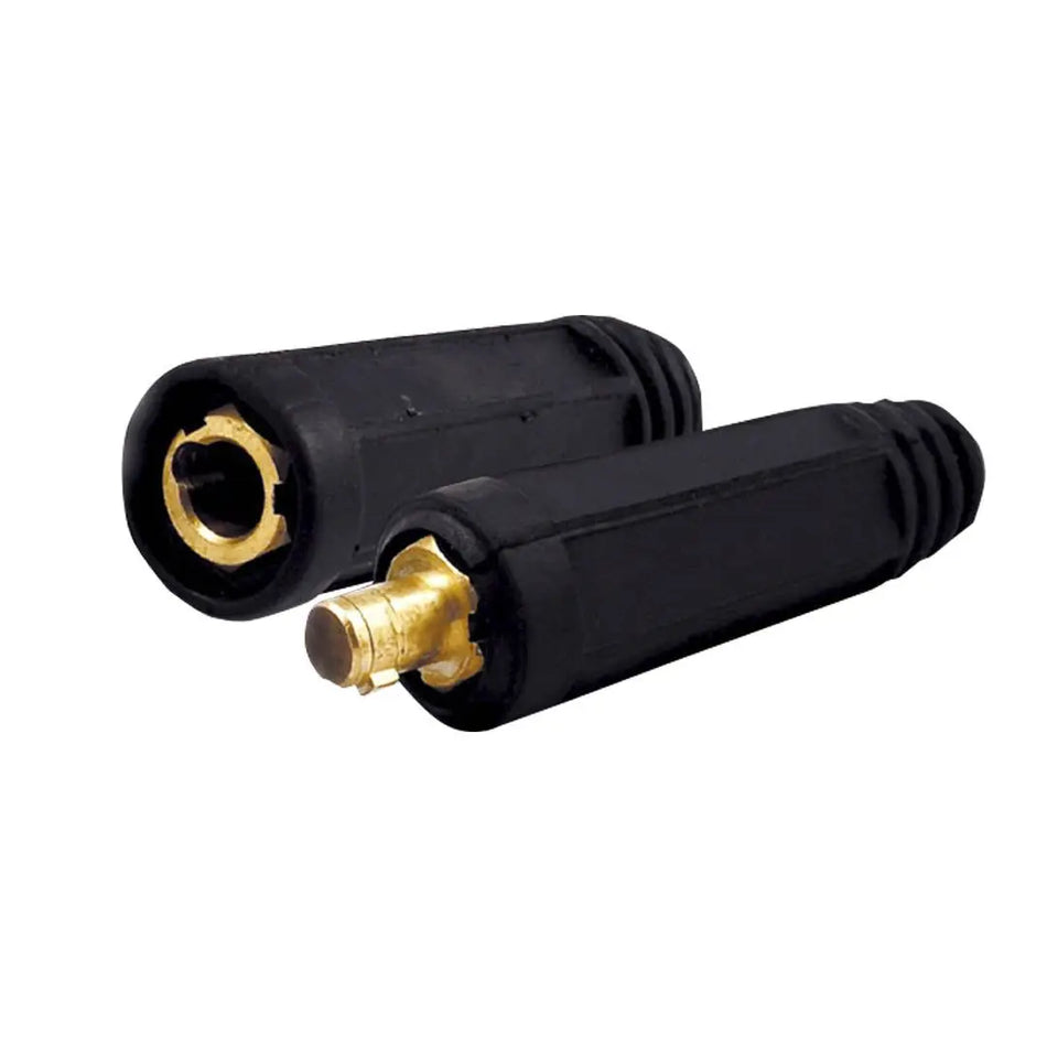 CONECTOR SOLDADORA HEMBRA/MACHO 35/50 MM NEGRO 2 UNID A805 JET-ARCO