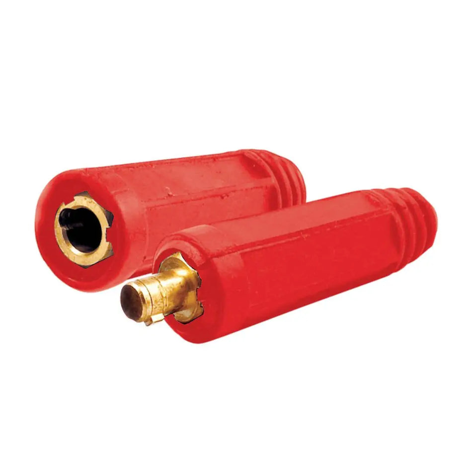 CONECTOR SOLDADORA HEMBRA/MACHO 35/50 MM ROJO 2 UNID A807 JET-ARCO
