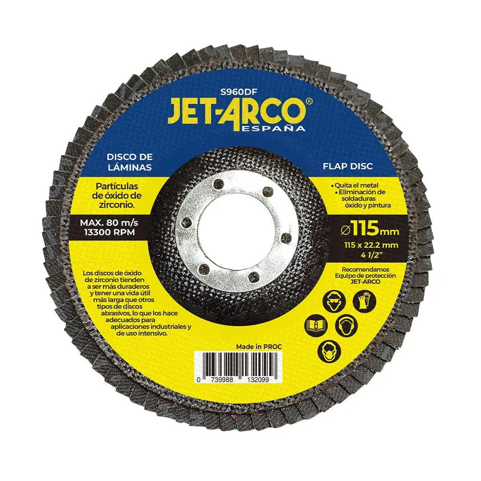 DISCO LAMINA 115 MM G40 INOX JET-ARCO S959DF
