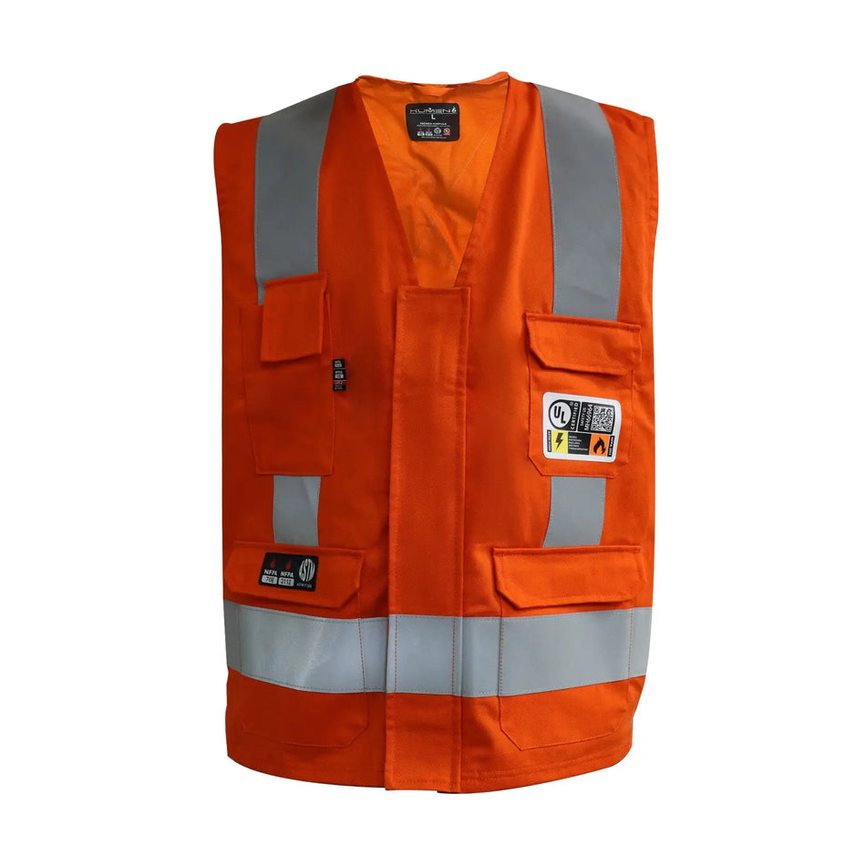 CHALECO IGNIFUGO FR200 NOMAX NARANJO T/XL KUMEN IGC203