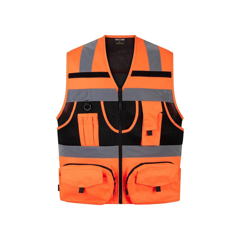 CHALECO GEOLOGO GEOPLUS NEW NARANJO T/XL KUMEN FCR104