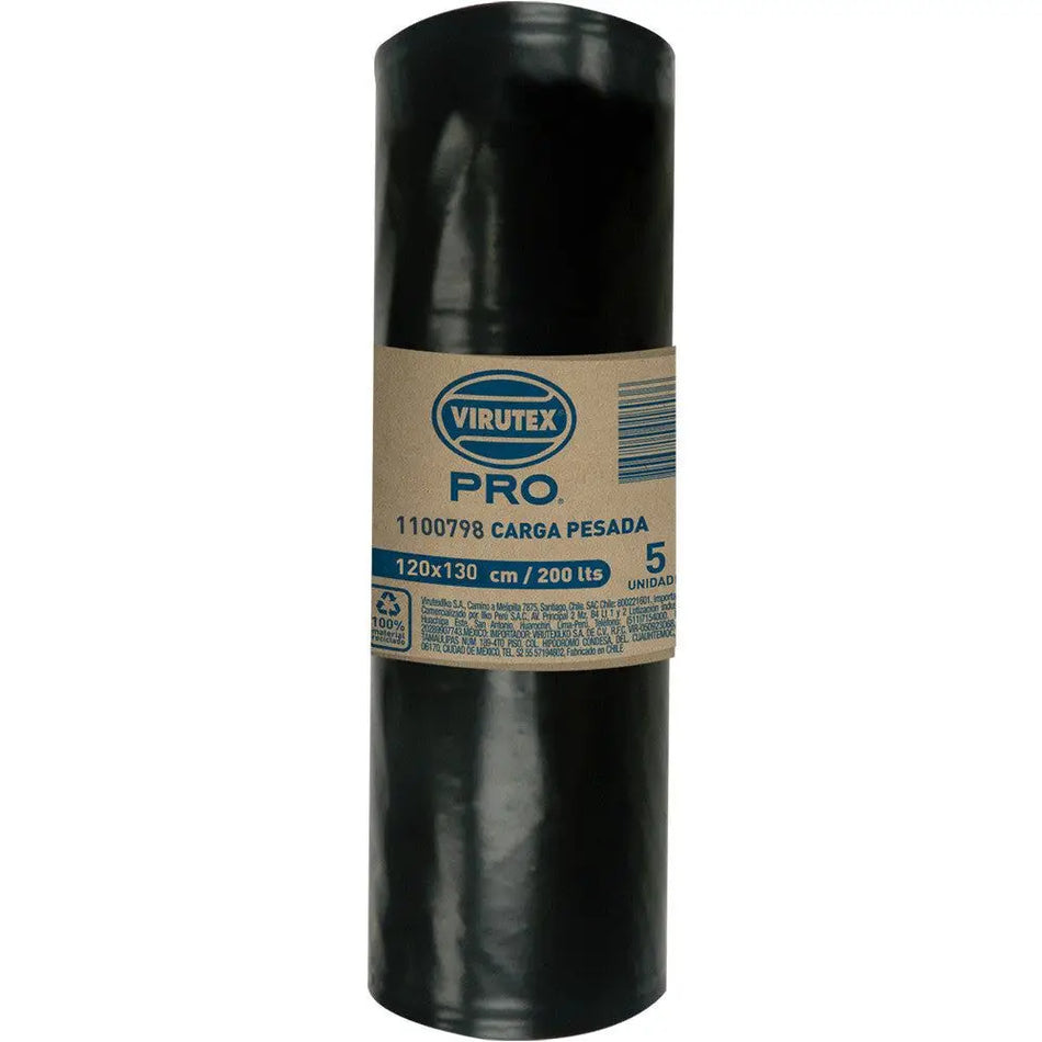 BOLSA BASURA 120 X 130 BIO ROLLO VIRUTEX PRO 1100798