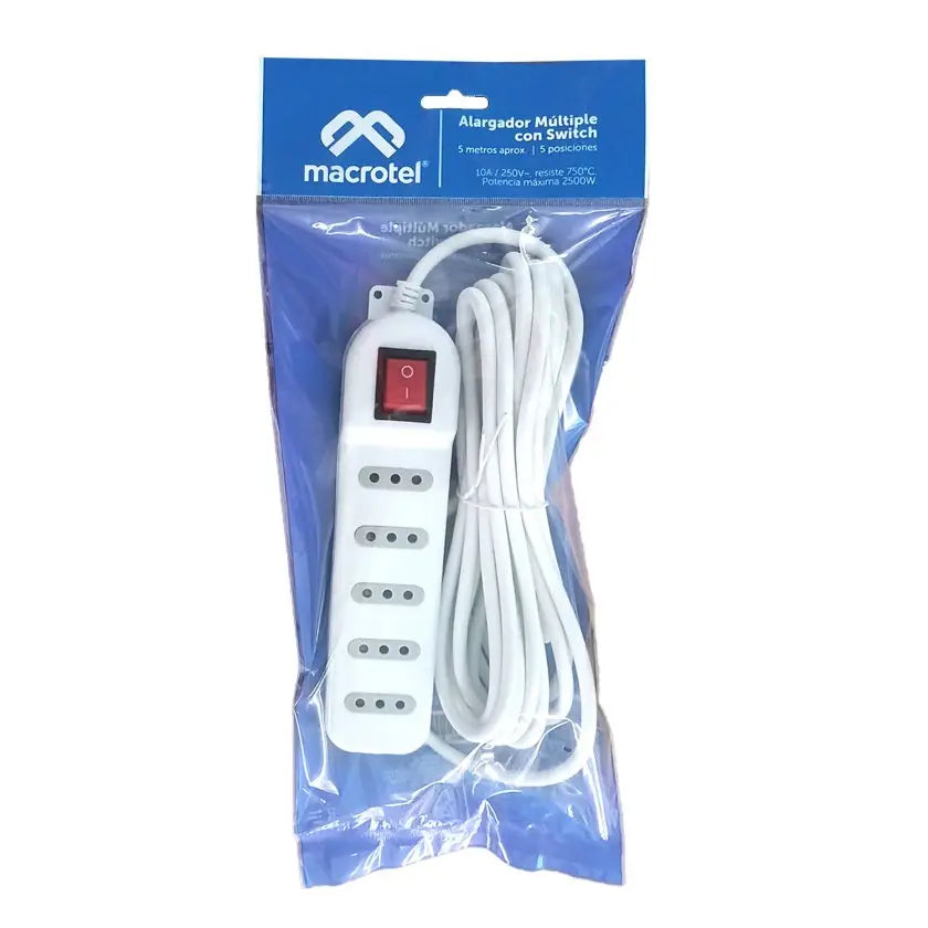 ALARGADOR 5 MTS BLANCO 5 POSICIONES MACRO