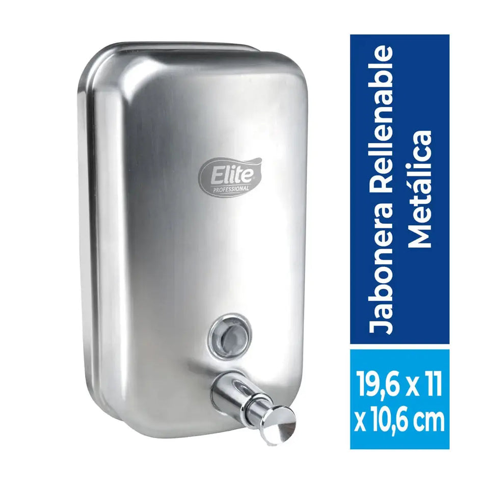 DISPENSADOR JABON INOX VERTICAL ELITE 98095
