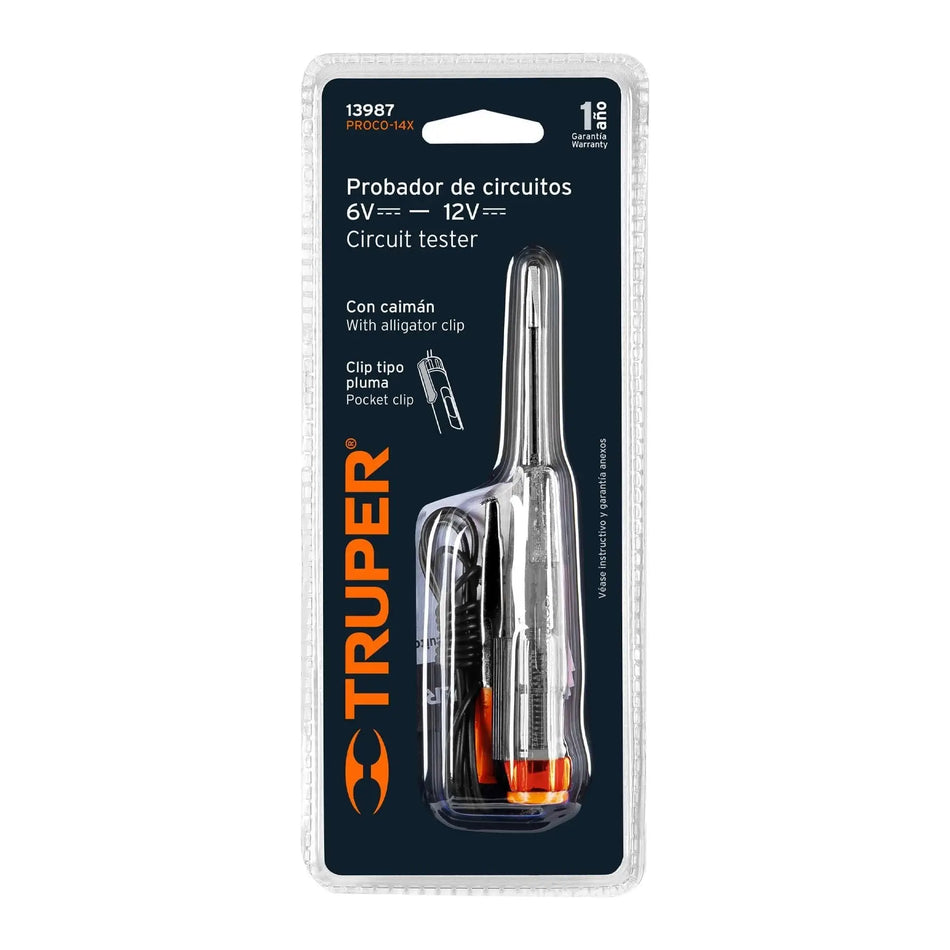 TESTER CIRCUITOS 6-12V TRUPER PROCO-14X