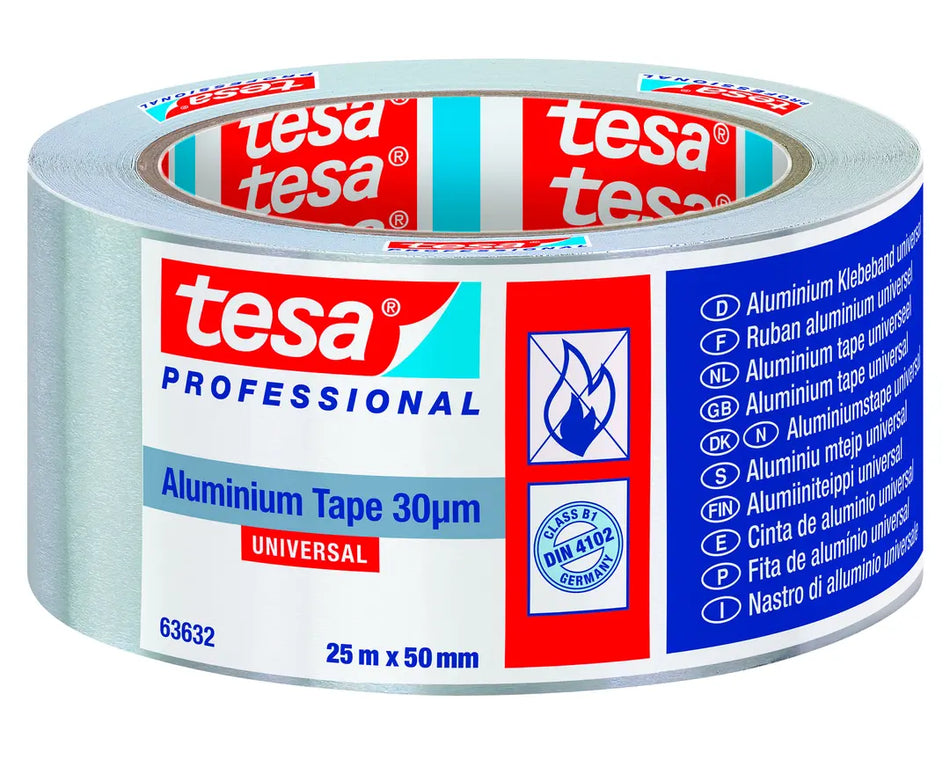 CINTA ALUMINIO 50 MM X 25 MTS 63632 TESA