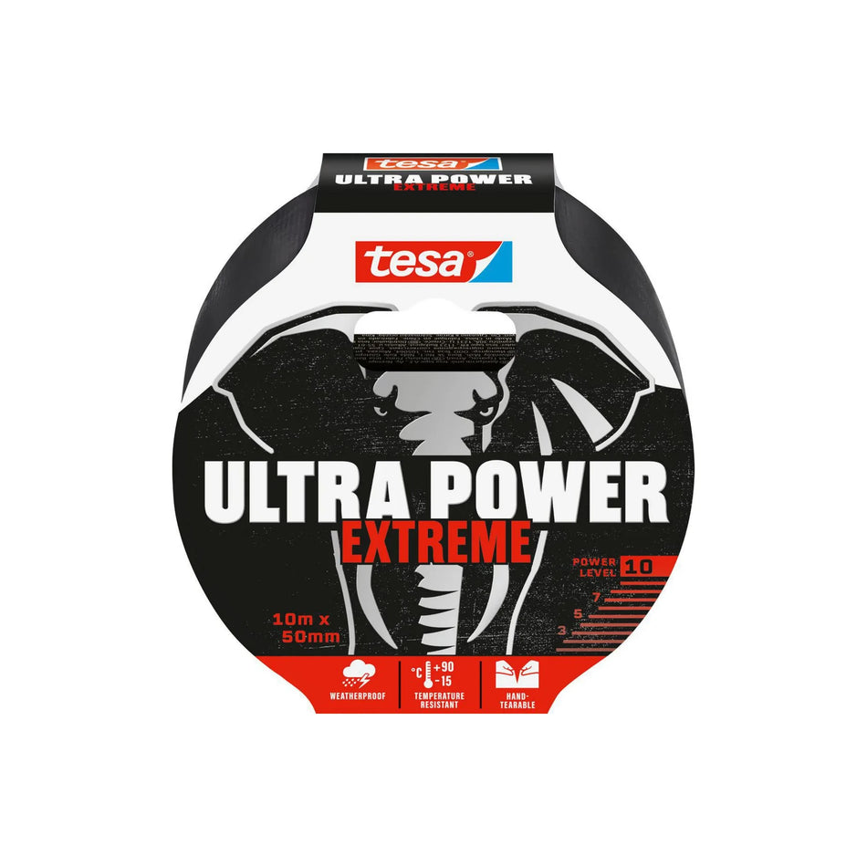 CINTA C/TELA 50 MM X 10 MTS NEGRA EXTREME 56622 TESA DUCK TAPE