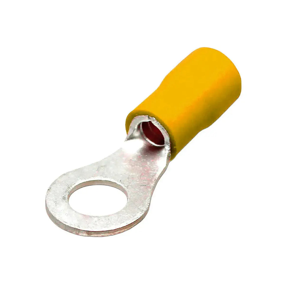 TERMINAL ELEC OJO 4 MM AMARILLO SEMI-AISL