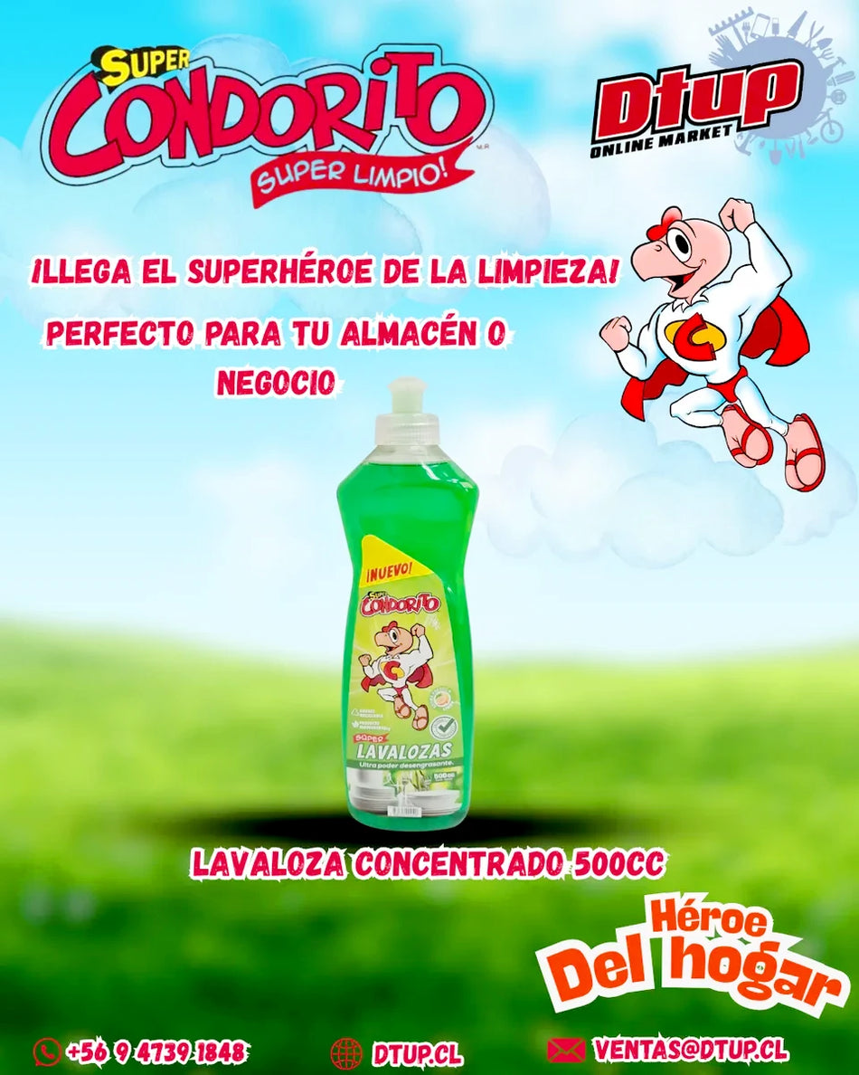 LAVALOZA LIMON 500 ML CONDORITO