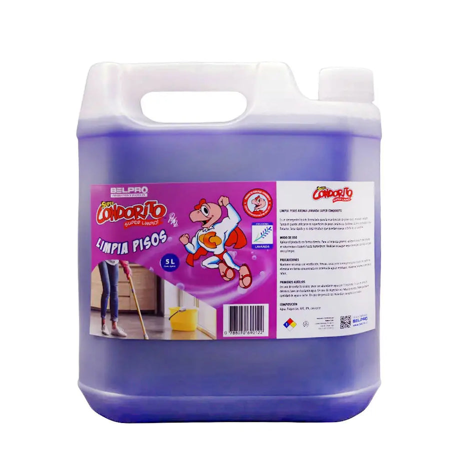 LIMPIA PISOS Y SUPERFICIES LAVANDA 5 LTS CONDORITO