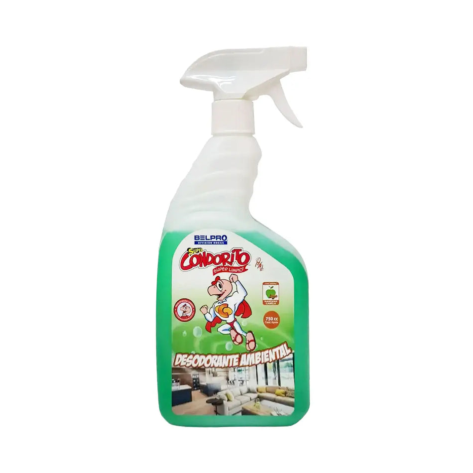 DESODORANTE AMBIENTAL MANZANA CANELA 750 MK C/GATILLO CONDORITO X-90-75G