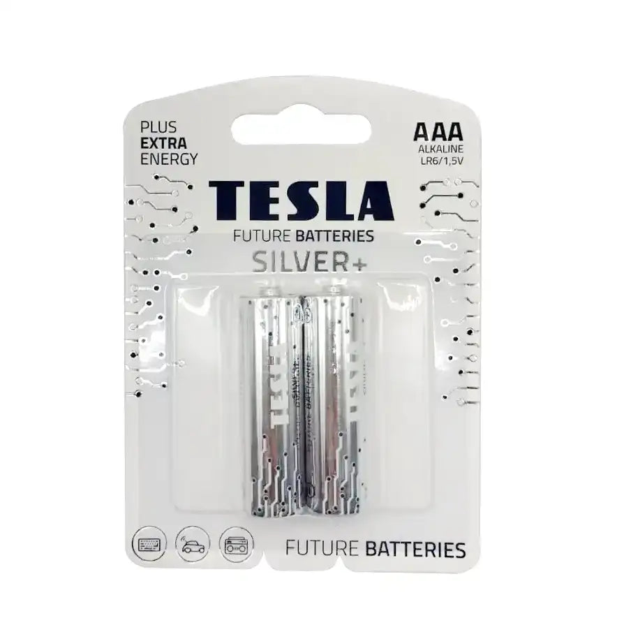PILA ALCALINA TESLA SILVER AAA BLISTER 2 UNID